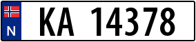 Truck License Plate